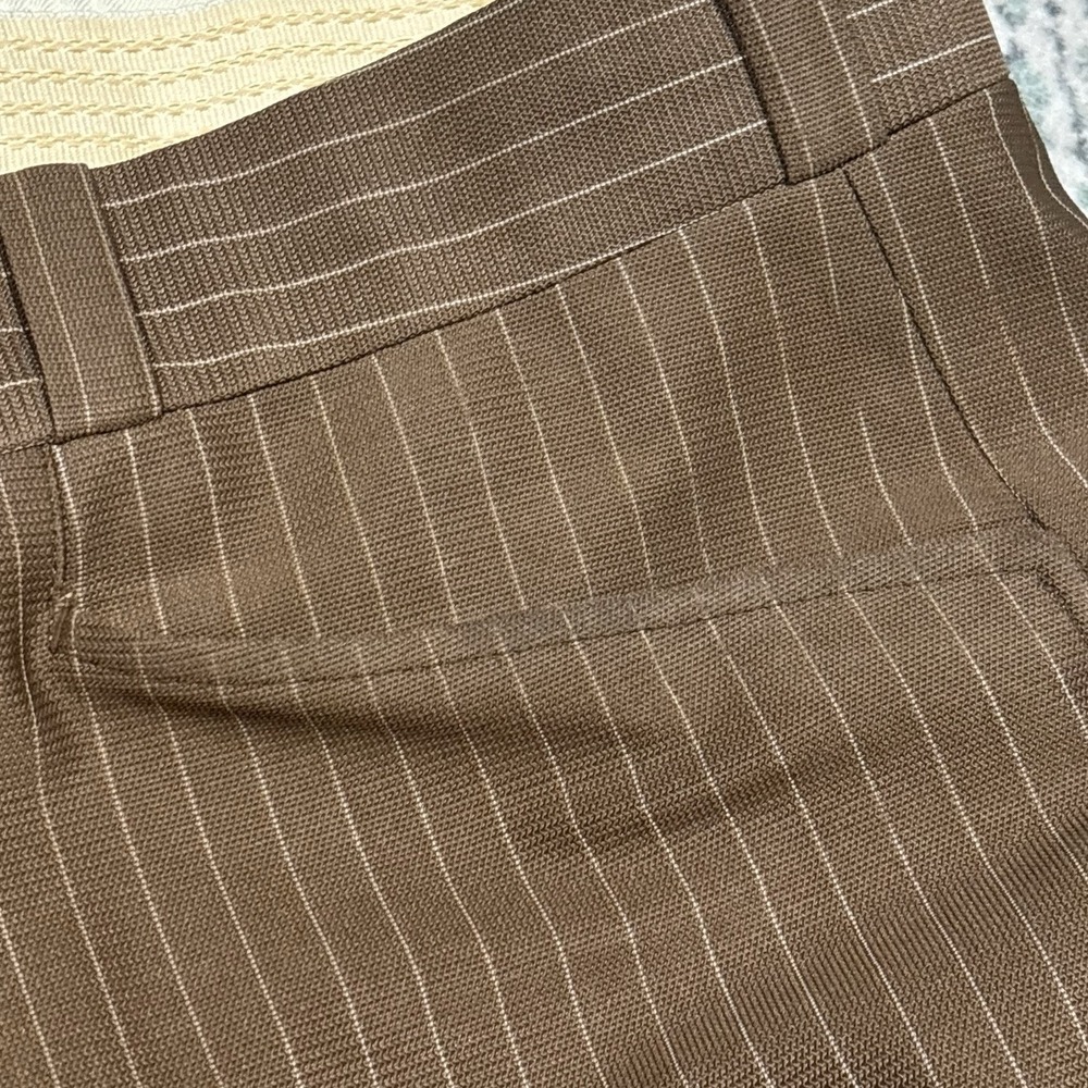 Vintage Fox Brothers Suit Brown Pinstripe Double Breasted Gangster Look - Picture 11 of 16